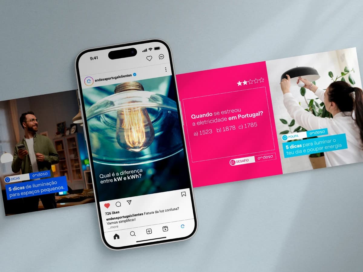 Endesa social media campaign showcase