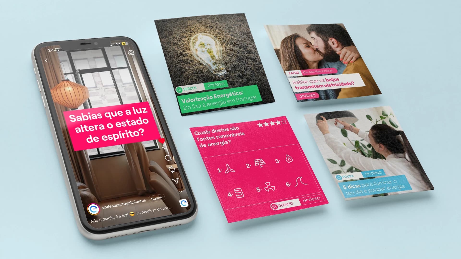 Endesa social media content showcase
