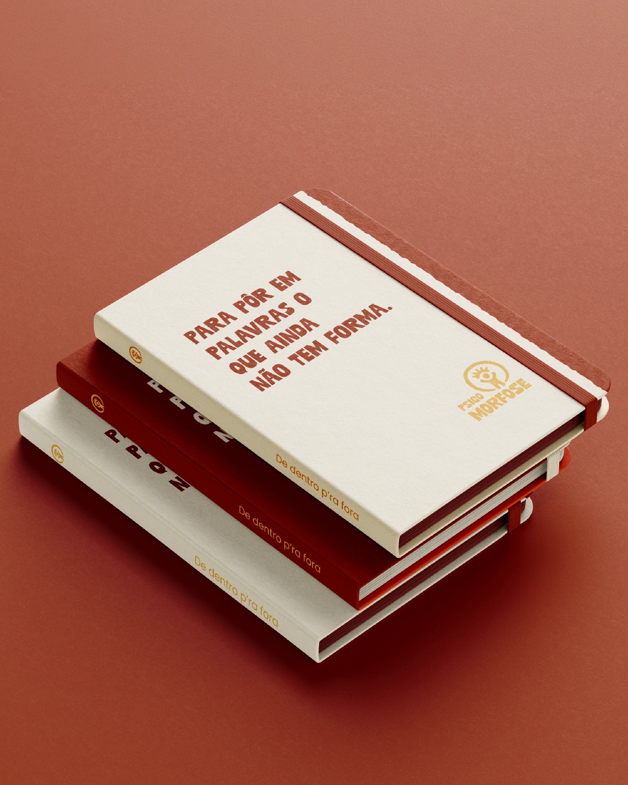 Psicomorfose branded notebooks